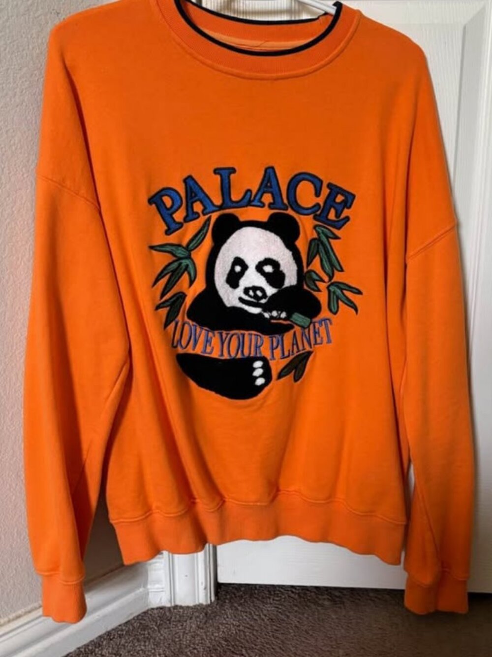 Palace Love Your Planet Sweatshirt – Orange | Size L